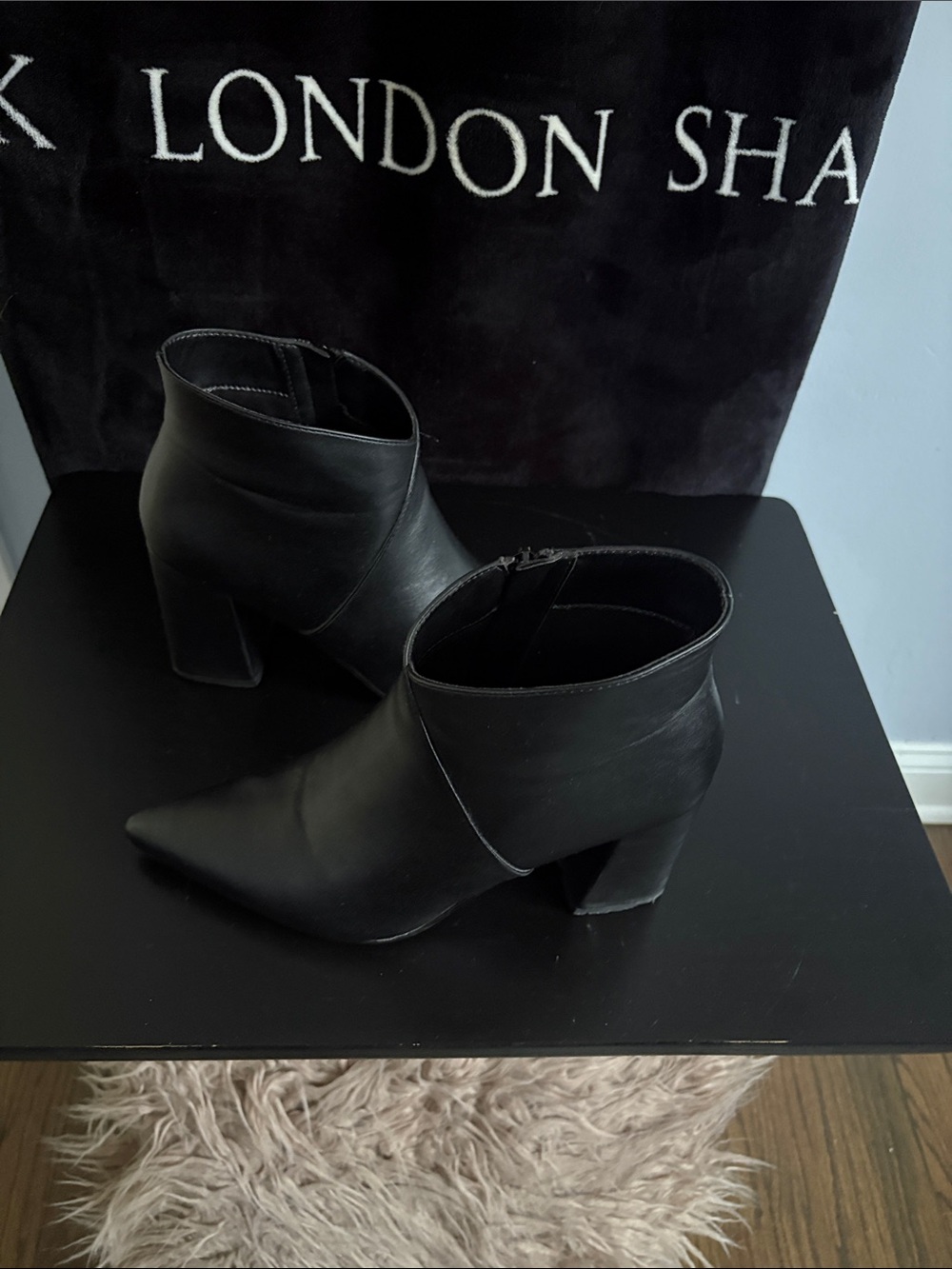 Worthington Black Pointed Toe Ankle Booties - Picture 4 of 5